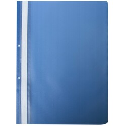 Buromax. Папка-швидкозшивач з механізмом "вусики" А4,110 / 110 мкм, 2 отв, 110/110 мкм, синя (934802)