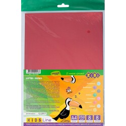 Zibi. Картон фольгований А4, 8 л.-8 кол., 250 г / м2 (4824004020187)