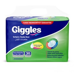 Giggles. Подгузники для взрослых Extra Large 120-160 cm, 8 капель (30 шт.) (8680131202317)