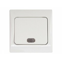 Fairy. Выключатель с подсветкой Fairy ( белый)  (4005)