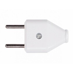 Luxel. Вилка плоская  без заземления 1006