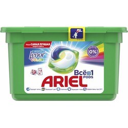 Ariel. Капсулы для стирки Ariel Pods Все-в-1 Touch Of Lenor Fresh Color 12 шт (8001090758187)