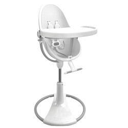 Bloom. Стільчик дитячий Bloom Fresco "WHITE" (з вкладишем Lunar Silver)