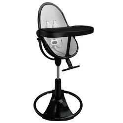 Bloom. Стільчик дитячий Bloom Fresco "NOIR BLACK" (з вкладишем Lunar Silver)