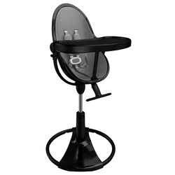 Bloom. Стільчик дитячий Bloom Fresco "NOIR BLACK" (з вкладишем Snake Skin Grey)