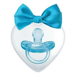 Chicco. Пустышка Physio Soft Love силиконовая от 16 до 36 месяцев 1 шт Голубая (8058664112111)