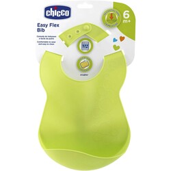 Chicco. Нагрудник Easy Flex з кишенькою Зелений(8058664086511)