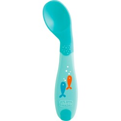 Chicco. Ложка м'яка "First Spoon",(8m+) Блакитна(8058664111077)