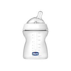 Chicco. Бутылочка для кормления пластиковая Natural Feeling c силиконовой соской от 2 месяцев 250 мл