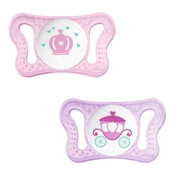 Chicco. Пустышка Physio Micro силикон (0-2 мес.) , 2 шт., розовый (8058664069507)