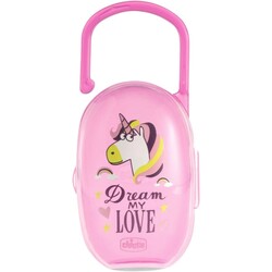 Chicco. Контейнер для пустышки Fantastic Love Розовый (2900990788354)
