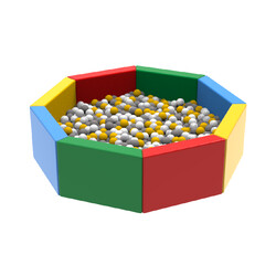 Hop-Hop. Сухой бассейн "Восьмигранник" 150х150х40см (hop-12127)