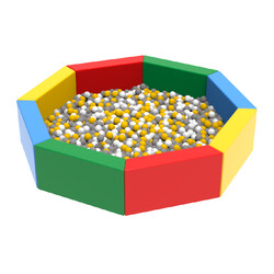 Hop-Hop. Сухой бассейн "Восьмигранник" 200х200х40см (hop-12128)