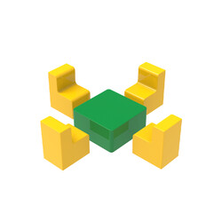 Hop-Hop. Набір м'яких меблів Квартет (hop-14119)