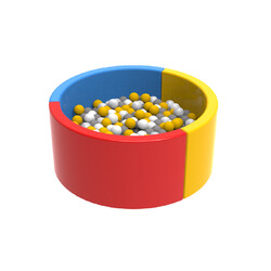 Hop-Hop. Сухой бассейн "Круг" 90х90х40см (hop-1211121)