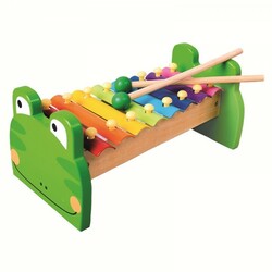 Bino. Игрушечный металлофон Bino Лягушонок (4011768865912)