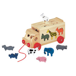 Bino. Сортер Автомобіль з тваринами (4019359840683)