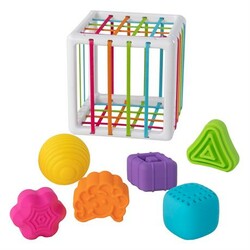 Fat Brain Toys. Куб-сортер із стінками-шнурочками Fat Brain Toys InnyBin (811802025296)