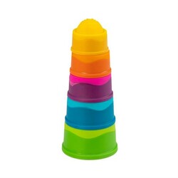 Fat Brain Toys. Пірамідка тактильна Чашки Fat Brain Toys dimpl stack (811802026798)