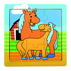 Bino. Пазл "Конячки", 9 подітий. (88019)