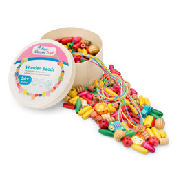 New Classic Toys. Деревянные бусинки - 100 грамм (10570)