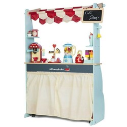 Le Toy Van. Ігровий набір  Кафе і Магазин 2 в 1 на колесах(5060023413176)