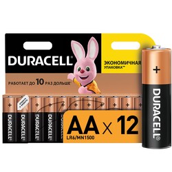 Duracell.Батареї AA LR6-MN1500 12шт(006546)