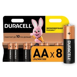 Duracell.Батареї AA(LR6) MN1500  8 шт.(006522)