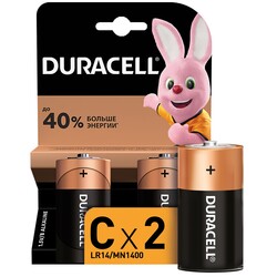 Лужні батареї Duracell C (LR14) MN1400 2 шт (5000394052529)