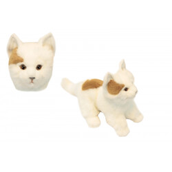 Мягкая игрушка Кот белый, Hansa длина 23 см (4806021939840)