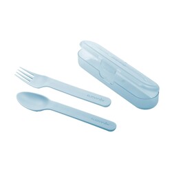 Набір столових приладів Suavinex, синій (401237)