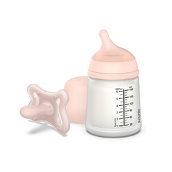 Набір Suavinex Zero.Zero: антиколікова пляшечка + силіконова пустушка (307775)