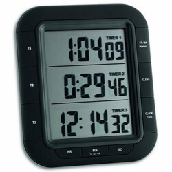 Таймер цифровий TFA "Triple Time XL", 103х20х103 мм (382023)