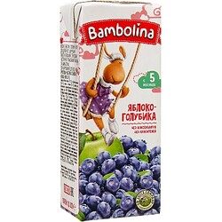 Нектар Bambolina Яблоко-голубика 0,2 л (1312324)