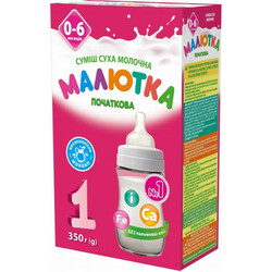 Сухая молочная смесь "Малютка-1: быстрого приготовления", от 0 до 6 мес., 350 г (хорол) (500053)