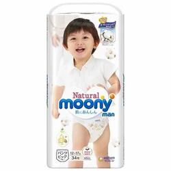 Трусики підгузники Moony Natural Big, 12-22 кг., 32 шт. (4903111271436)