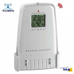 Датчик TFA, термо/гігро, дисплей, 433 МГц (303162S2)