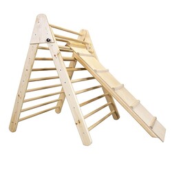 Детский деревянный тренажер пиклера SportBaby - Лак с горкой (00060162)