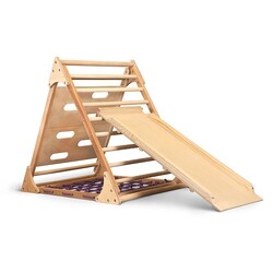 Трикутник піклера з сіткою та скелелазкою лак 80 см з гіркою 100 см (00069289)