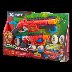 Набор бластеров X-Shot dino combo pack (2 средних яйца, 4 маленьких яйца, 48 патронов) (4859)