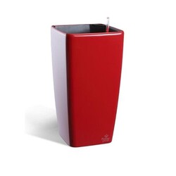 Вазон із системою автополиву Quadrato Flower Lover 22x22x41 червоний глянсовий (41116661,00)