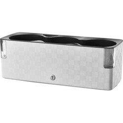 Вазон с системой автополива Cobble Trio, 40x14x14 см, белый (4114031050,00)