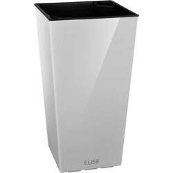 Цветник Plastkon ELISE, глянцевый, 20см, белый (41113890)