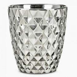 Орхидейница Scheurich MIRROR SILVER, керамика, 14", зеркальный с фактурой (54111)
