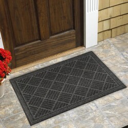 Коврик придверный MultyHome "Parquet", серый 45x75 см (69329)