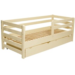 Ліжко "AURORA" з шухлядами  (800*1600) (бук) фарбоване* (Білий, горіх, слонова кістка) (1Т41-1,2,4)