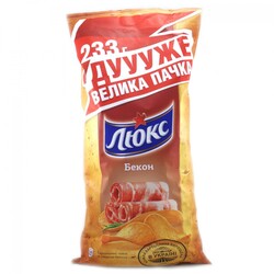 Чіпси Люкс з беконом, 233г (7622210123138)