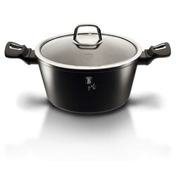 Кастрюля Berlinger Haus BLACK SILVER Collection с крышкой 4.1 л (BH-1852)
