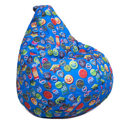 Tia - sport.  Крісло груша Принт Мікс Францію 120х90 см(sm - 0877)