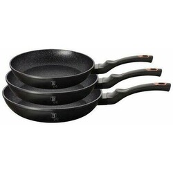 Набор сковородок из 3 предметов Berlinger Haus Black Rose Collection (BH-6158)